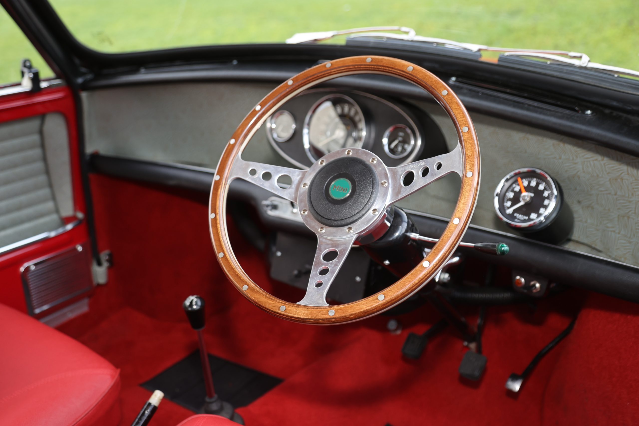 Morris Mini Cooper S steering wheel