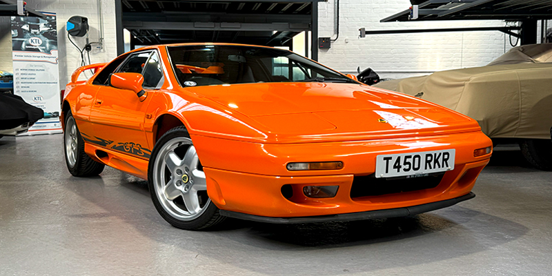 Orange 1999 Lotus Esprit GT3 classic sports car available in